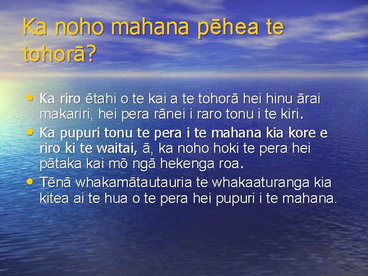 Ka noho mahana pēhea te tohorā? • Ka riro ētahi o te kai a