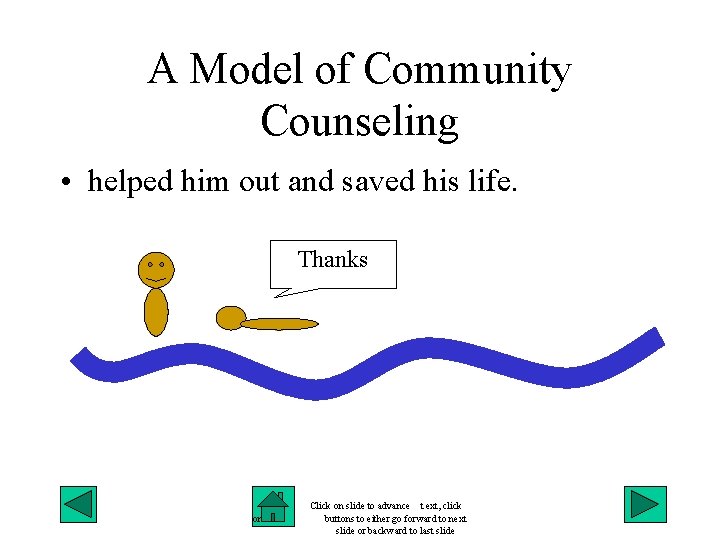 A Model of Community Counseling • helped him out and saved his life. Thanks