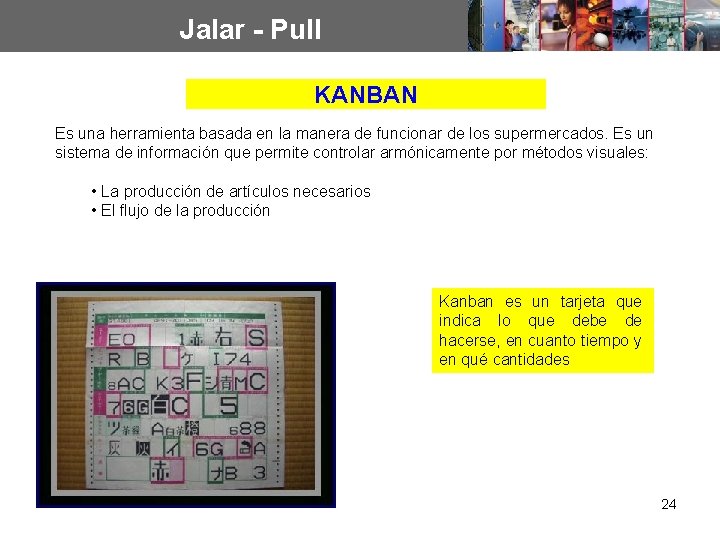 Jalar - Pull KANBAN Es una herramienta basada en la manera de funcionar de