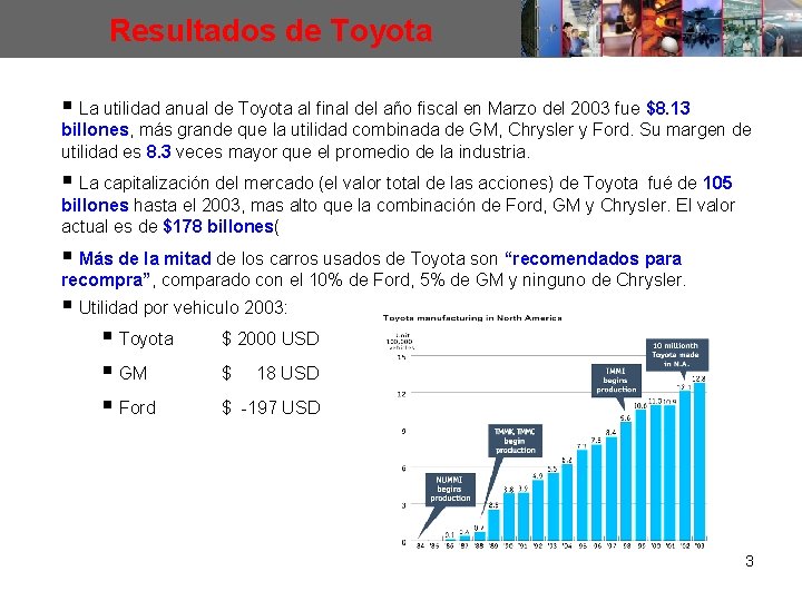 Resultados de Toyota § La utilidad anual de Toyota al final del año fiscal