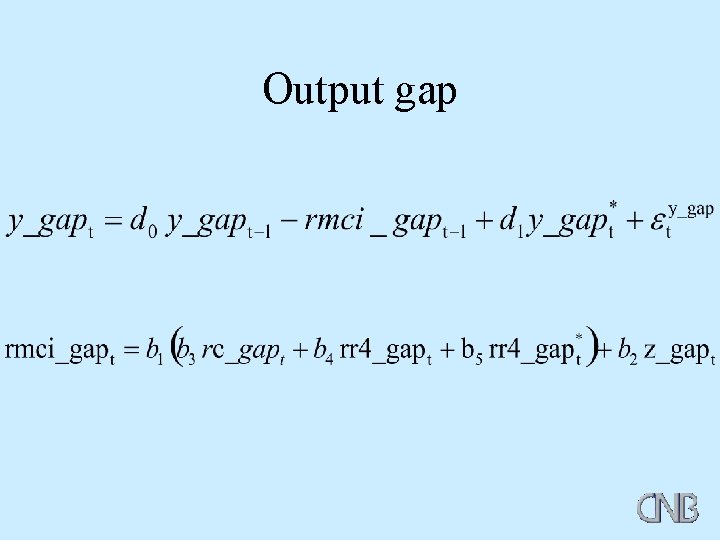 Output gap 