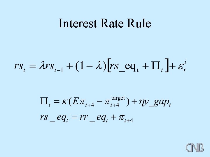 Interest Rate Rule 