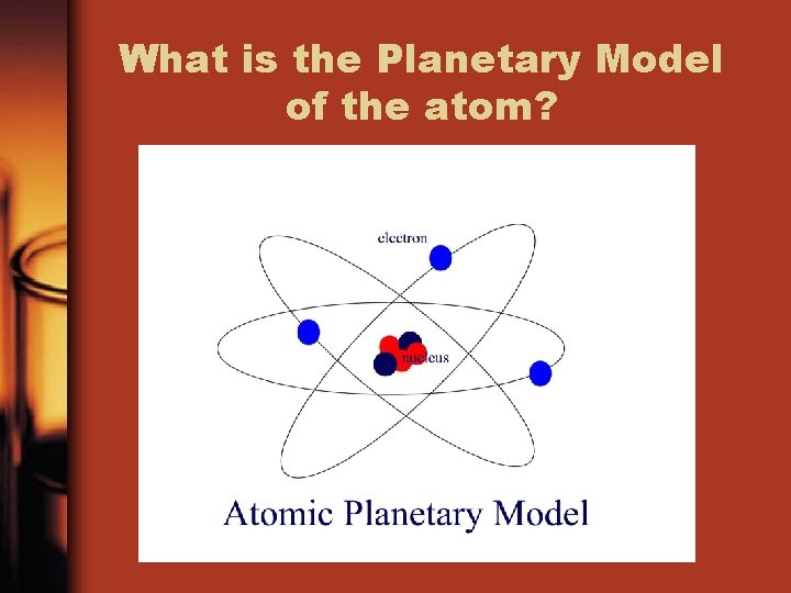 What is the Planetary Model of the atom? 