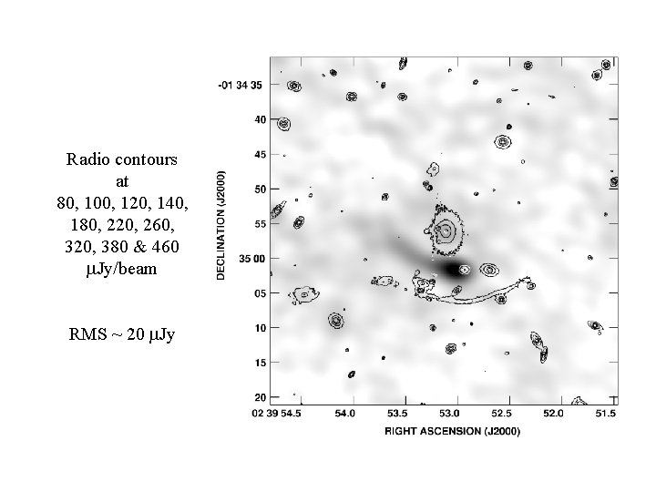 Radio Arc Radio contours at 80, 100, 120, 140, 180, 220, 260, 320, 380