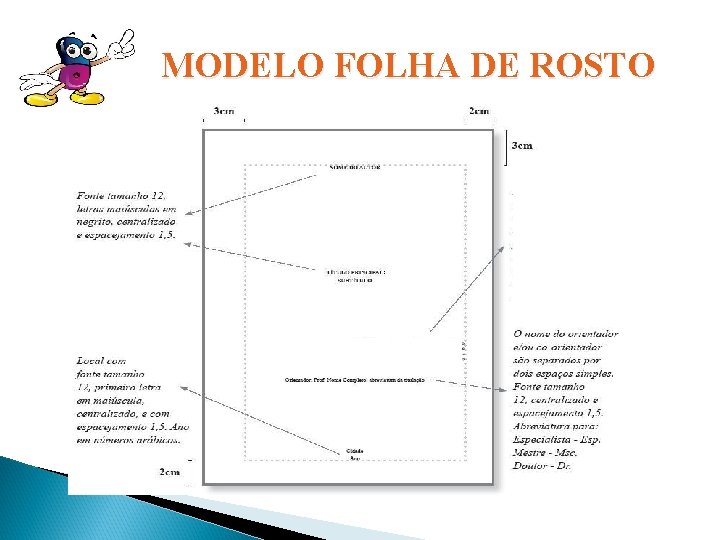 MODELO FOLHA DE ROSTO 