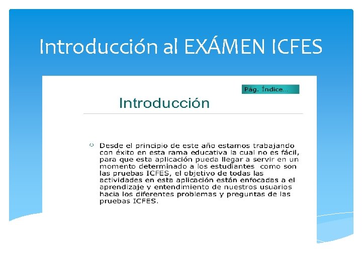 Introducción al EXÁMEN ICFES 