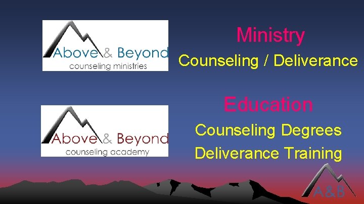 Ministry Counseling / Deliverance Education Counseling Degrees Deliverance Training 