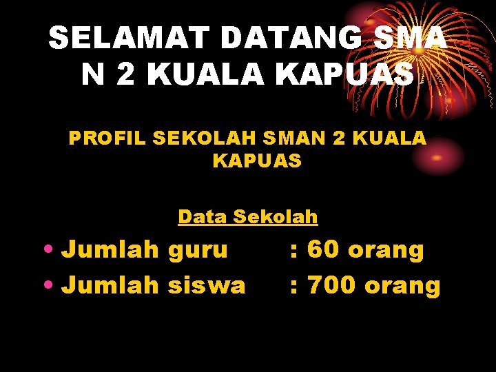 SELAMAT DATANG SMA N 2 KUALA KAPUAS PROFIL SEKOLAH SMAN 2 KUALA KAPUAS Data