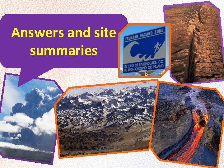 Answers and site summaries 