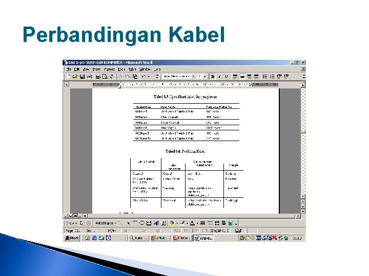 Perbandingan Kabel 