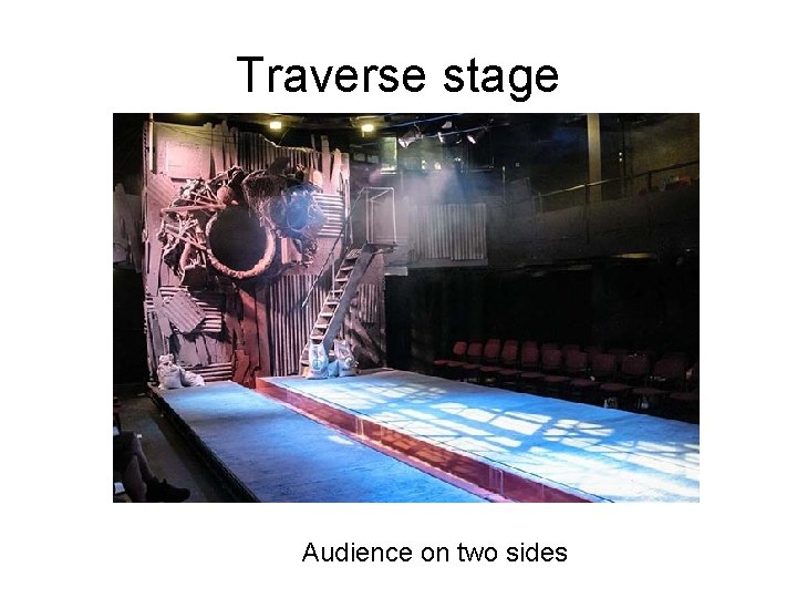 Traverse stage Audience on two sides 