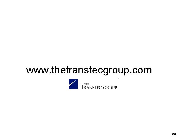 www. thetranstecgroup. com 23 www. thetranstecgroup. com 23
