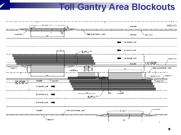 Toll Gantry Area Blockouts 9 Toll Gantry Area Blockouts 9
