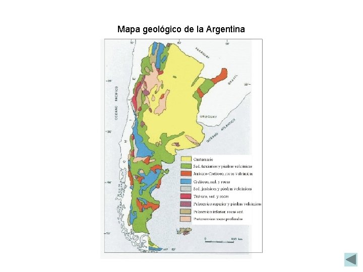 Mapa geológico de la Argentina 
