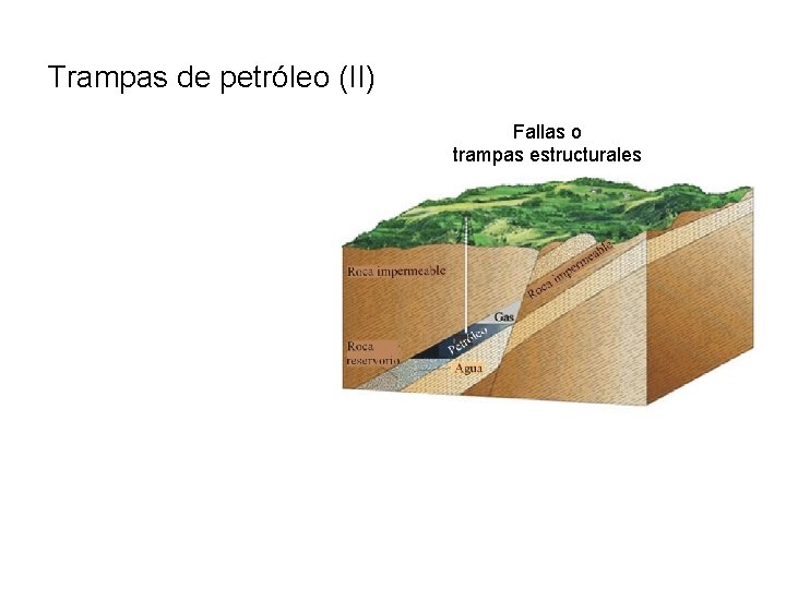Trampas de petróleo (II) Fallas o trampas estructurales 