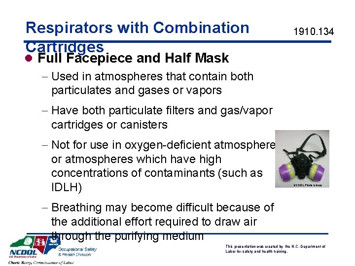 Respirators with Combination Cartridges 1910. 134 l Full Facepiece and Half Mask - Used Respirators with Combination Cartridges 1910. 134 l Full Facepiece and Half Mask - Used