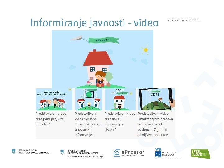 Informiranje javnosti - video » Program projektov e. Prostor « 