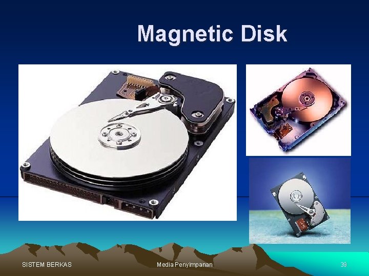 Magnetic Disk SISTEM BERKAS Media Penyimpanan 39 