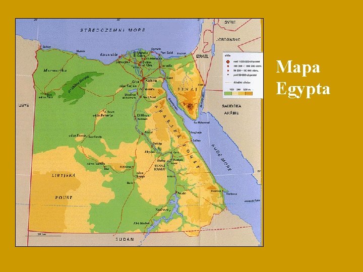 Mapa Egypta 