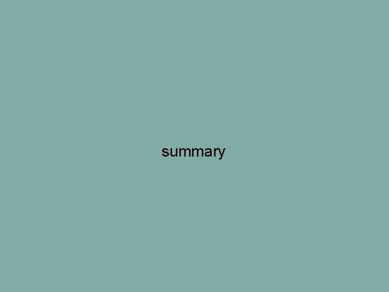 summary summary