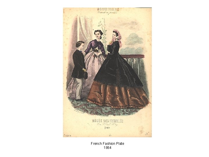 French Fashion Plate 1864 