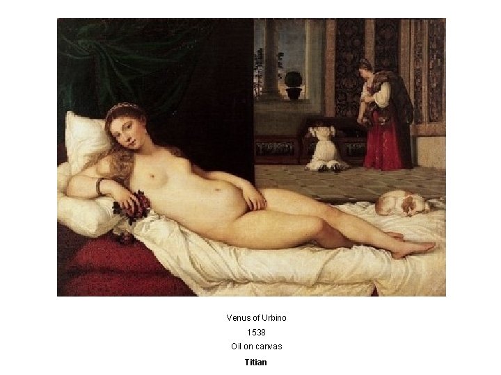 Venus of Urbino 1538 Oil on canvas Titian 