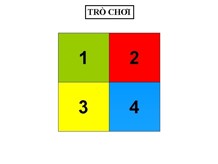 TRÒ CHƠI 1 2 3 4 