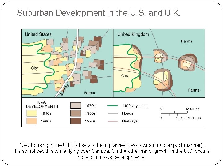 Suburban Development in the U. S. and U. K. New housing in the U.