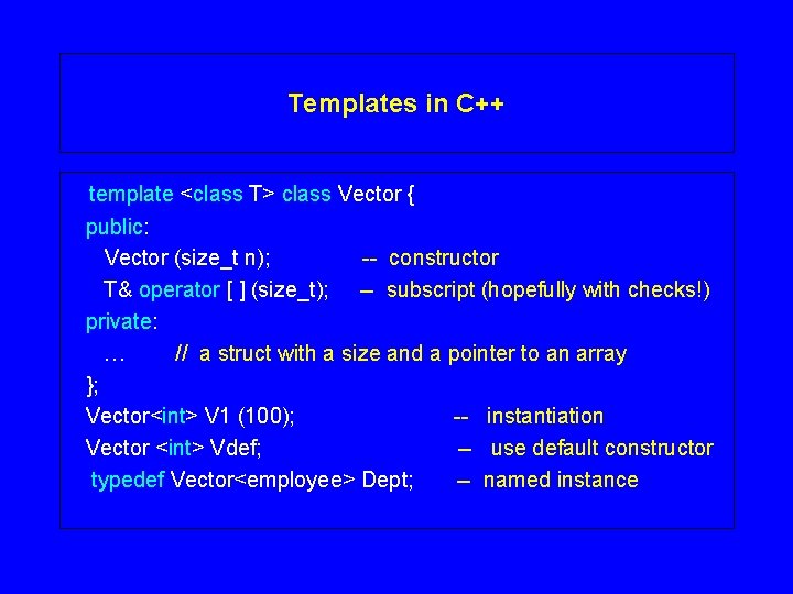 Generic Programming Define Software Components With Type Parameters