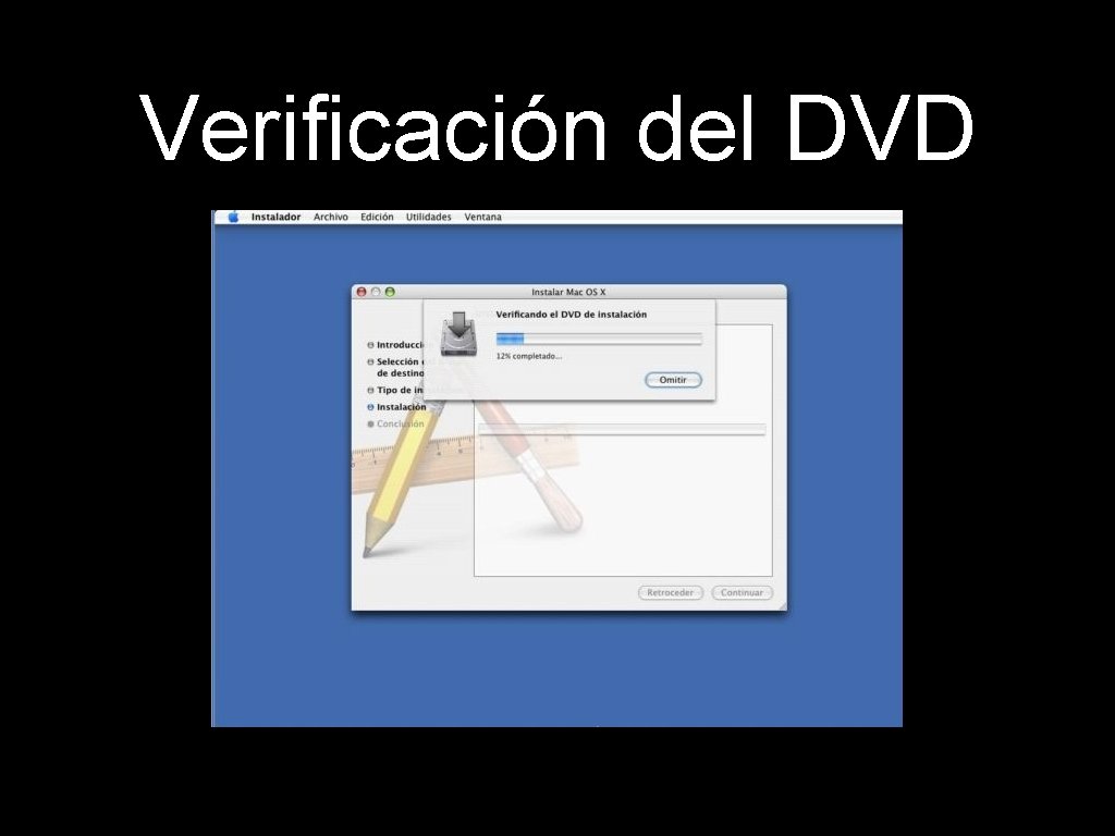 Verificación del DVD 