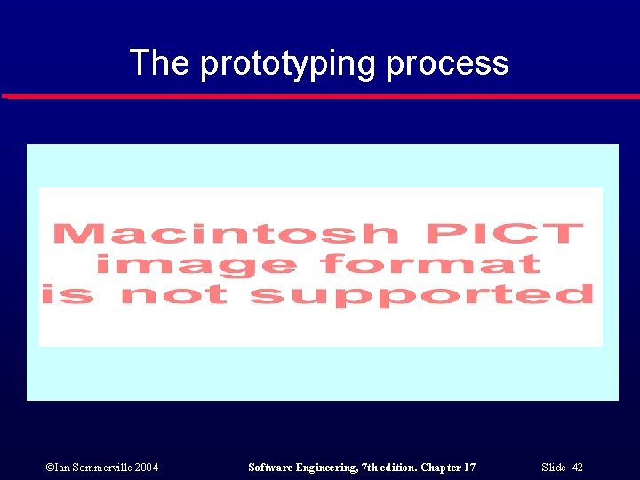 The prototyping process ©Ian Sommerville 2004 Software Engineering, 7 th edition. Chapter 17 Slide