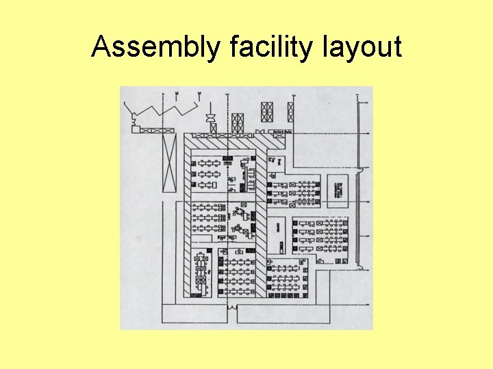 Assembly facility layout 