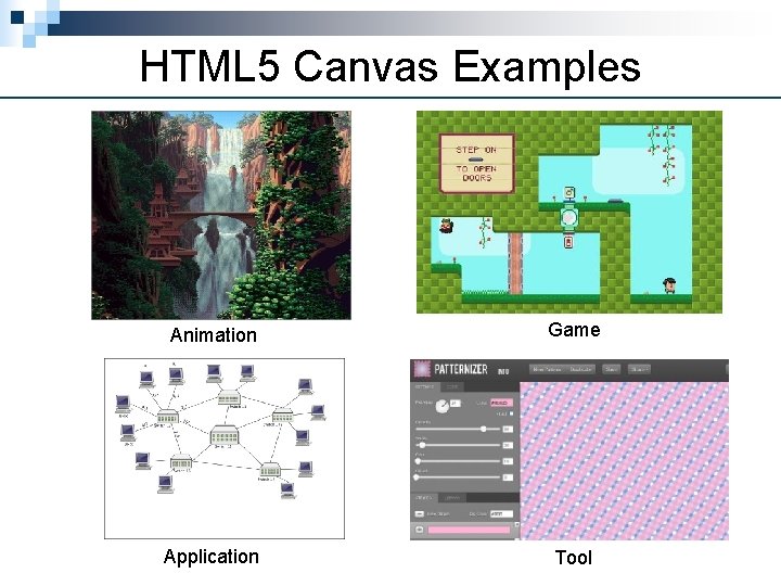 HTML 5 Canvas Examples Animation Game Application Tool 