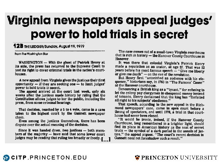 CITP. PRINCETON. EDU CITP. PRINCETON. EDU