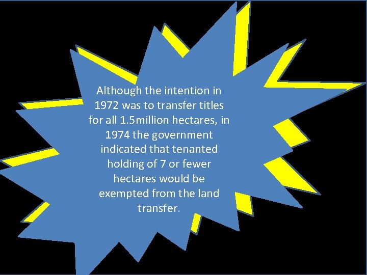 Although the intention in 1972 was to transfer titles for all 1. 5 million