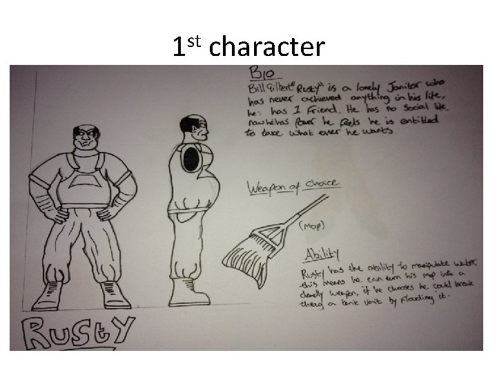 1 st character 