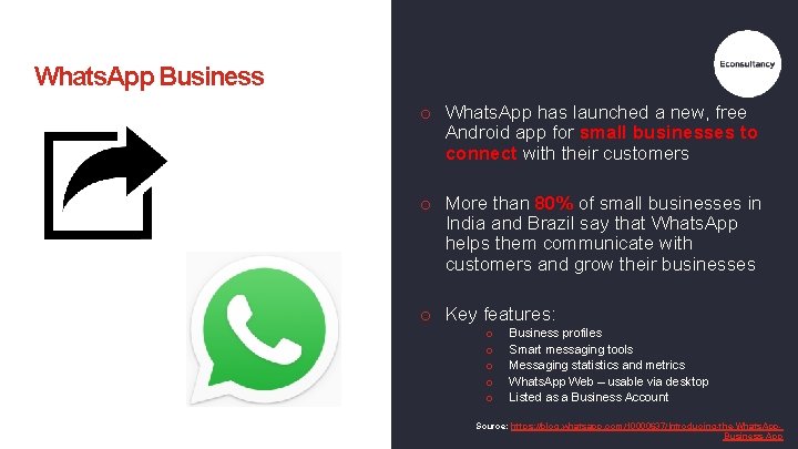 Whats. App Business o Whats. App has launched a new, free Android app for