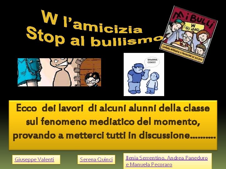 Ecco dei lavori di alcuni alunni della classe sul fenomeno mediatico del momento, provando Ecco dei lavori di alcuni alunni della classe sul fenomeno mediatico del momento, provando