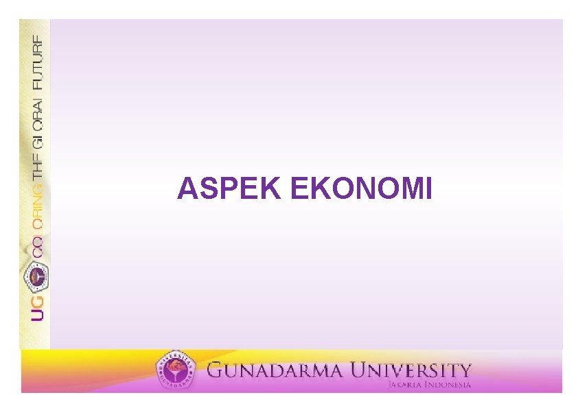 ASPEK EKONOMI 