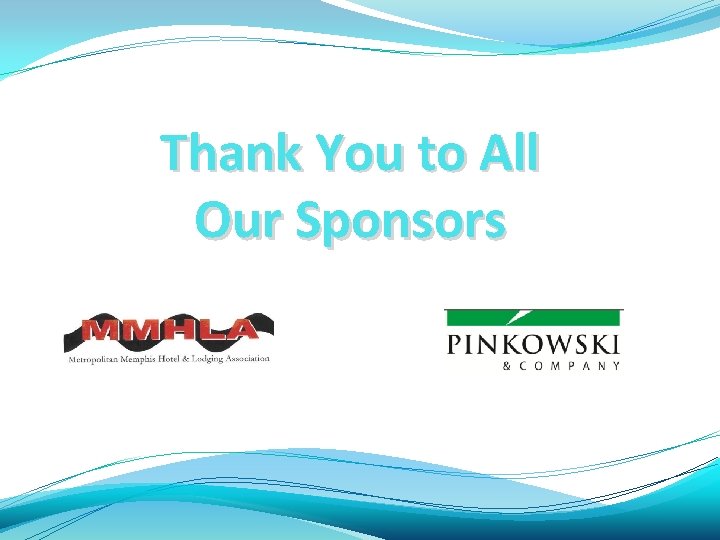 Thank You to All Our Sponsors 