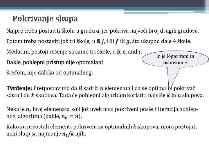 Pokrivanje skupa • 