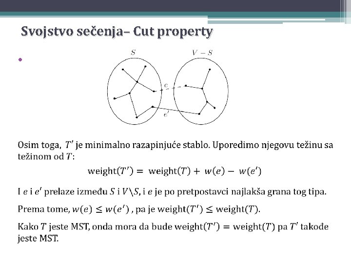 Svojstvo sečenja– Cut property • 