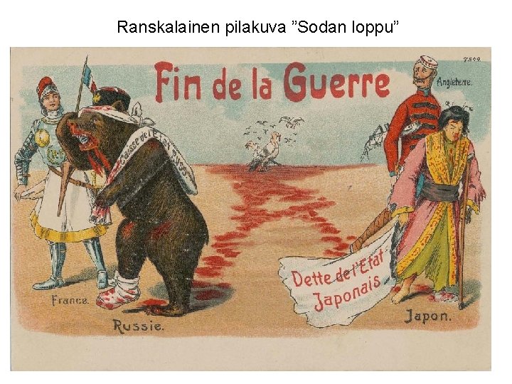 Ranskalainen pilakuva ”Sodan loppu” 