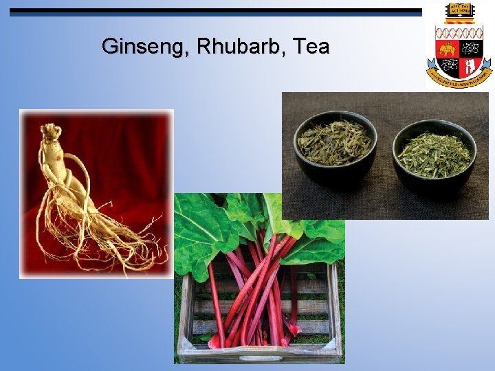Ginseng, Rhubarb, Tea 