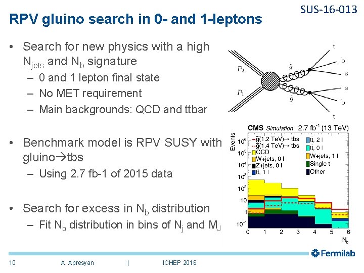 RPV gluino search in 0 - and 1 -leptons • Search for new physics RPV gluino search in 0 - and 1 -leptons • Search for new physics