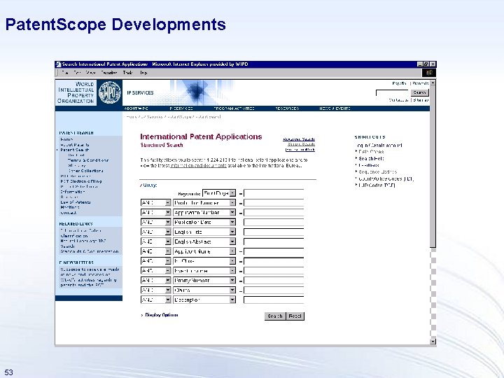 Patent. Scope Developments 53 