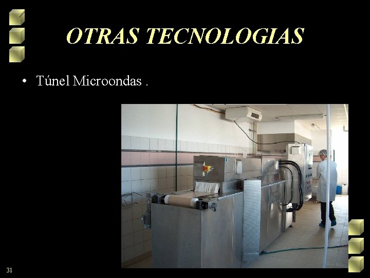 OTRAS TECNOLOGIAS • Túnel Microondas. 31 