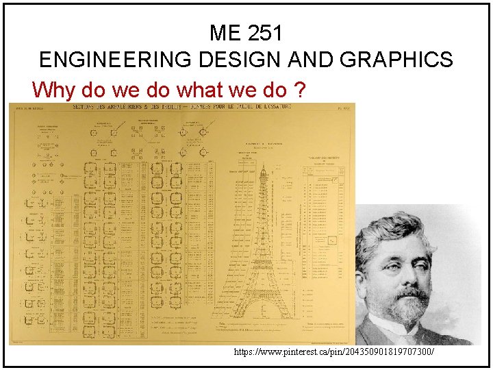 ME 251 ENGINEERING DESIGN AND GRAPHICS Why do we do what we do ?