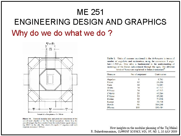 ME 251 ENGINEERING DESIGN AND GRAPHICS Why do we do what we do ?