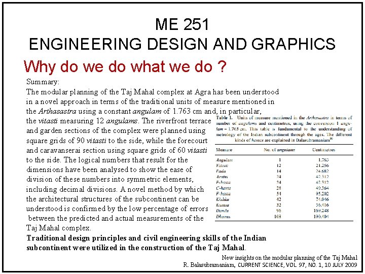 ME 251 ENGINEERING DESIGN AND GRAPHICS Why do we do what we do ?